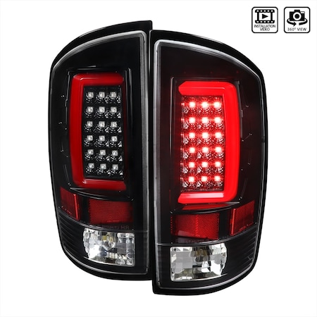 Spec-D Tuning 07-08 DODGE RAM LED TAIL LIGHTS, PK 2 LT-RAM07BKLED-G2-TM